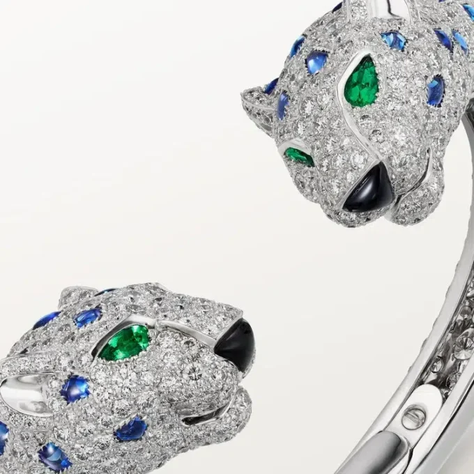 Panthere De Cartier Bracelet, Sapphire, Paved