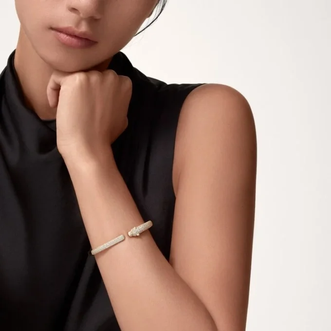 Panthere De Cartier Bracelet, Small Model, Half-Paved Panthere De Cartier Bracelet, Small Model, Half-Paved