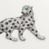 Panthere De Cartier Brooch – White Gold, Emeralds, Onyx, Diamonds – Cartier