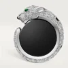Panthere De Cartier Cufflinks – Rhodiumized White Gold, Diamonds, Emeralds, Onyx – Cartier