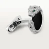 Panthere De Cartier Cufflinks – Rhodiumized White Gold, Diamonds, Emeralds, Onyx – Cartier