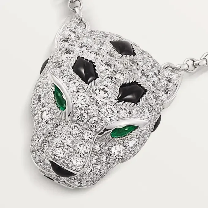 Panthere De Cartier Pendant, Paved Panthere De Cartier Pendant, Paved