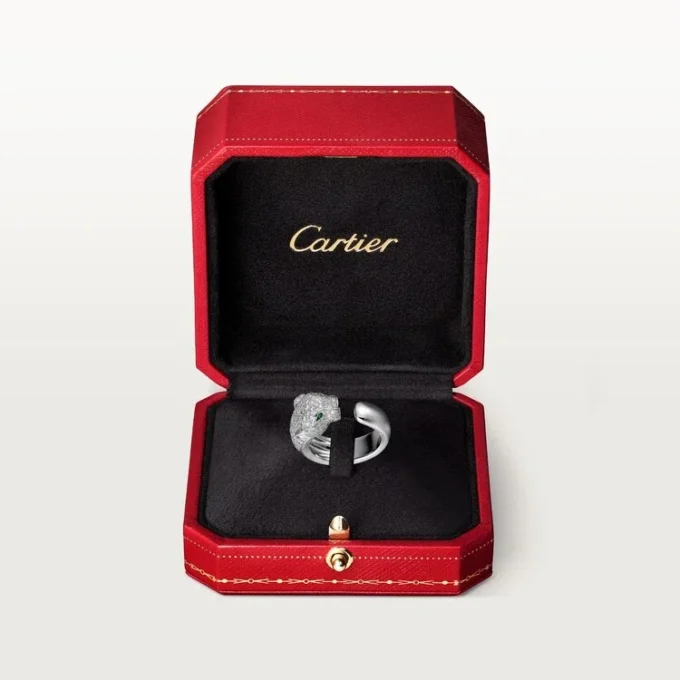Panthere De Cartier Diamond Ring, White Gold | Cartier Us