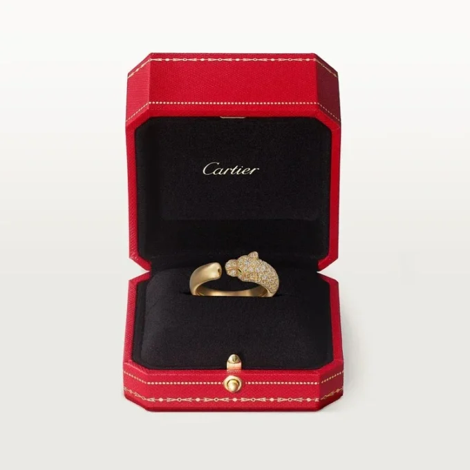 Panthere De Cartier Diamond Ring, Yellow Gold | Cartier Us