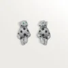 Panthere De Cartier Earrings, Paved Panthere De Cartier Earrings, Paved