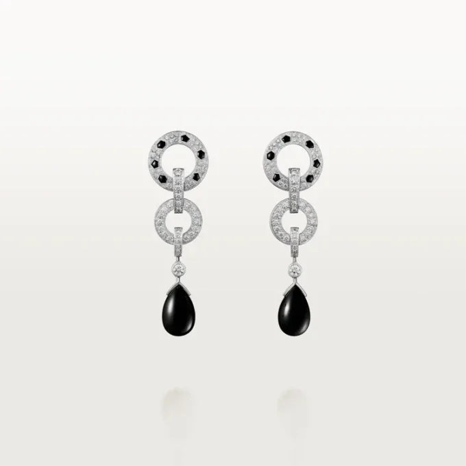 Panthere De Cartier Earrings, Paved Panthere De Cartier Earrings, Paved