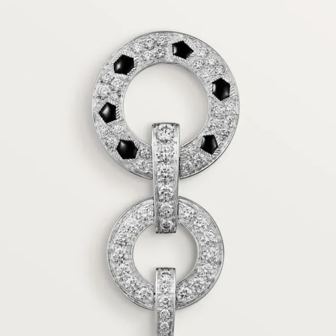 Panthere De Cartier Earrings, Paved Panthere De Cartier Earrings, Paved