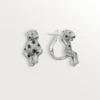 Panthere De Cartier Earrings, Paved Panthere De Cartier Earrings, Paved