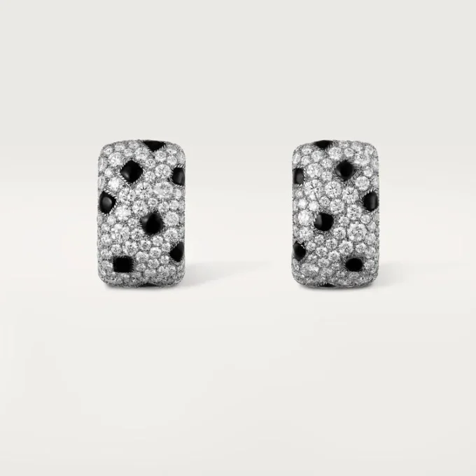 Panthere De Cartier Earrings – White Gold, Onyx, Diamonds – Cartier Panthere De Cartier Earrings – White Gold, Onyx, Diamonds – Cartier