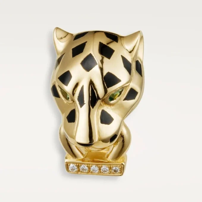 Panthere De Cartier Earrings – Yellow Gold, Lacquer, Diamonds, Tsavorite Garnets, Onyx – Cartier Panthere De Cartier Earrings – Yellow Gold, Lacquer, Diamonds, Tsavorite Garnets, Onyx – Cartier