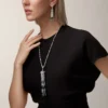 Panthere De Cartier Long Necklace, Emerald, Multi-Wear, Large Model, Paved
