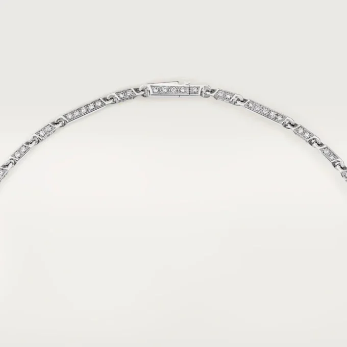 Panthere De Cartier Long Necklace, Emerald, Multi-Wear, Large Model, Paved