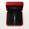 Panthere De Cartier Long Necklace, Emerald, Multi-Wear, Large Model, Paved