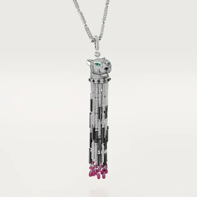 Panthere De Cartier Long Necklace, Ruby, Multi-Wear, Large Model, Paved Panthere De Cartier Long Necklace, Ruby, Multi-Wear, Large Model, Paved