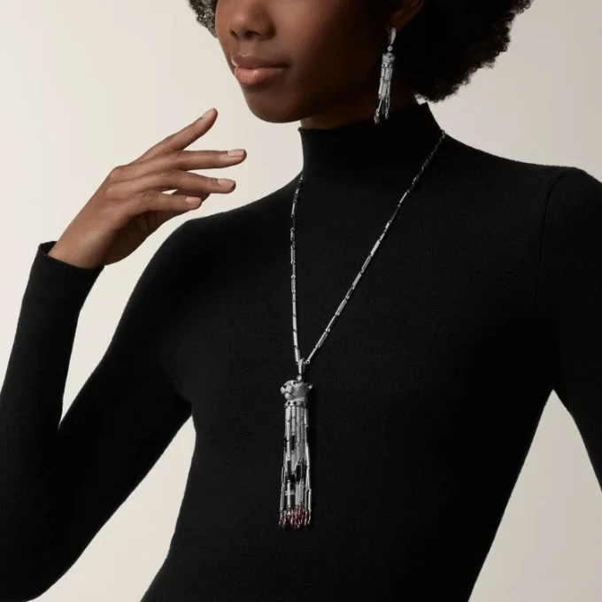 Panthere De Cartier Long Necklace, Ruby, Multi-Wear, Large Model, Paved Panthere De Cartier Long Necklace, Ruby, Multi-Wear, Large Model, Paved