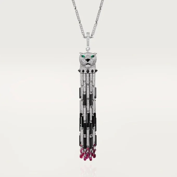 Panthere De Cartier Long Necklace, Ruby, Multi-Wear, Large Model, Paved Panthere De Cartier Long Necklace, Ruby, Multi-Wear, Large Model, Paved