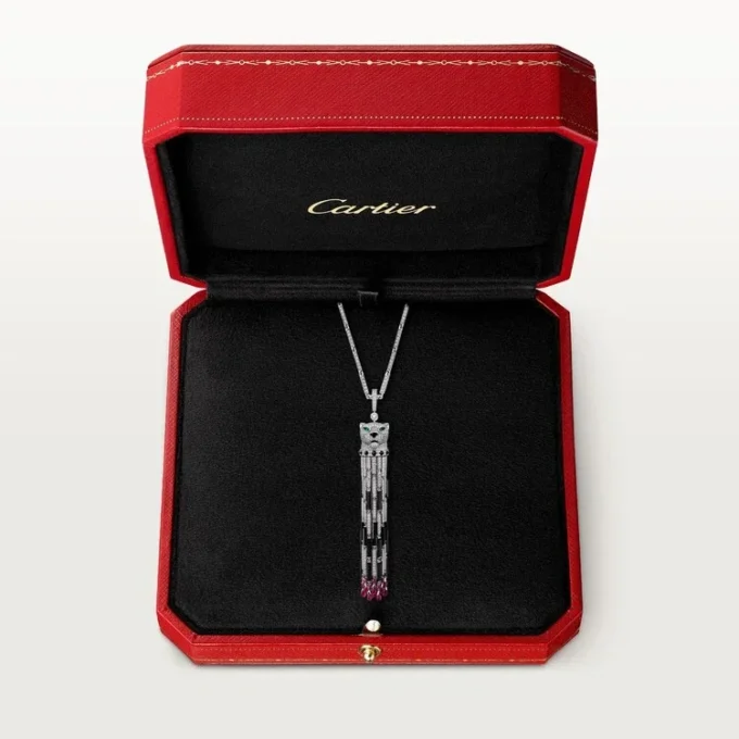 Panthere De Cartier Long Necklace, Ruby, Multi-Wear, Large Model, Paved Panthere De Cartier Long Necklace, Ruby, Multi-Wear, Large Model, Paved