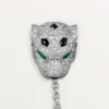 Panthere De Cartier Masculine Elegance Accessories – Diamond and Gold Panthere De Cartier Pocket Jewel – Cartier