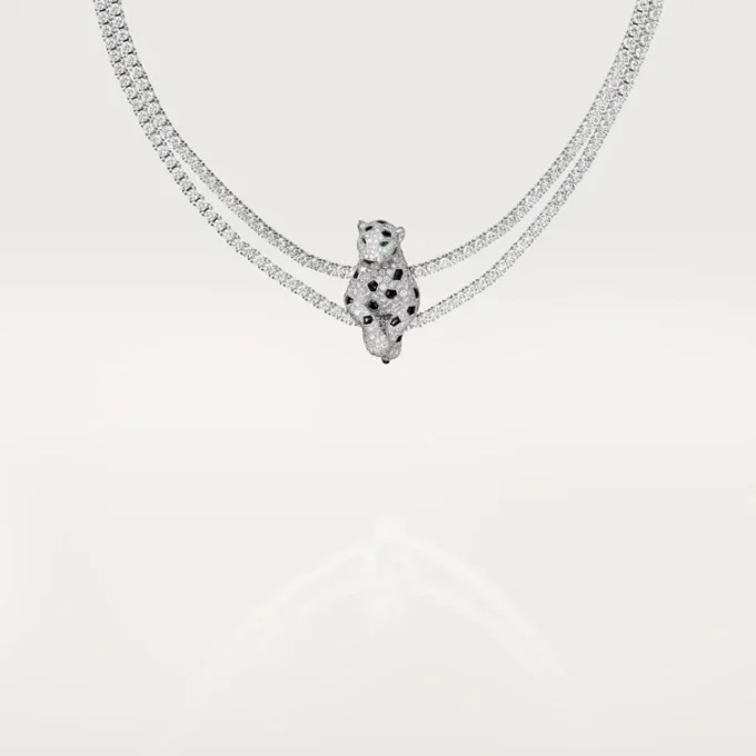 Panthere De Cartier Necklace, Multi-Wear, Paved