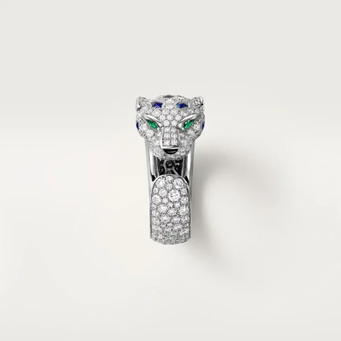 Panthere De Cartier Ring, Medium Model, Half-Paved Panthere De Cartier Ring, Medium Model, Half-Paved