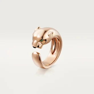 Panthere De Cartier Ring – Pink Gold, Tsavorite Garnets, Onyx – Cartier