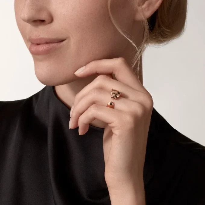 Panthere De Cartier Ring – Pink Gold, Tsavorite Garnets, Onyx – Cartier Panthere De Cartier Ring – Pink Gold, Tsavorite Garnets, Onyx – Cartier