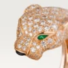 Panthere De Cartier Ring – Rose Gold, Diamonds, Emeralds, Onyx – Cartier