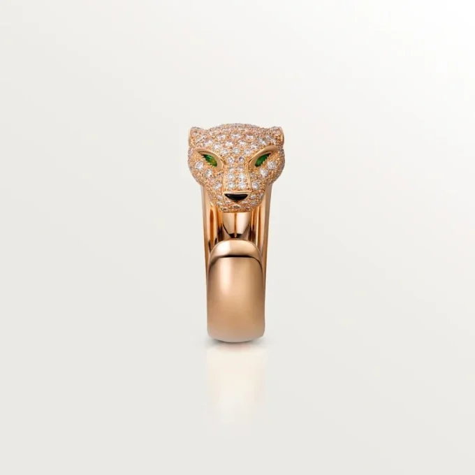 Panthere De Cartier Ring – Rose Gold, Diamonds, Emeralds, Onyx – Cartier