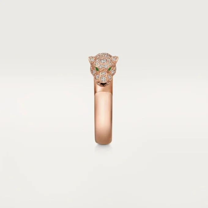 Panthere De Cartier Ring – Rose Gold, Onyx, Emeralds, Diamonds – Cartier
