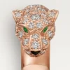 Panthere De Cartier Ring – Rose Gold, Onyx, Emeralds, Diamonds – Cartier
