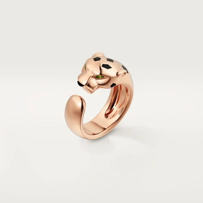 Panthere De Cartier Ring – Rose Gold, Tsavorite Garnets, Onyx – Cartier Panthere De Cartier Ring – Rose Gold, Tsavorite Garnets, Onyx – Cartier