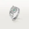 Panthere De Cartier Ring – White Gold, Diamonds, Emeralds, Onyx – Cartier