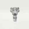 Panthere De Cartier Ring – White Gold, Diamonds, Emeralds, Onyx – Cartier