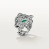 Panthere De Cartier Ring – White Gold, Emeralds, Onyx, Diamonds – Cartier