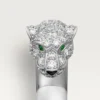 Panthere De Cartier Ring – White Gold, Emeralds, Onyx, Diamonds – Cartier