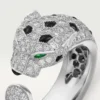 Panthere De Cartier Ring – White Gold, Emeralds, Onyx, Diamonds – Cartier