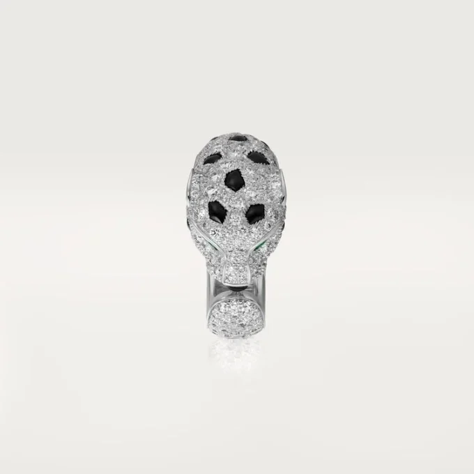 Panthere De Cartier Ring – White Gold, Emeralds, Onyx, Diamonds – Cartier