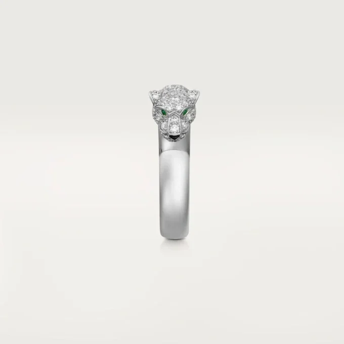 Panthere De Cartier Ring – White Gold, Emeralds, Onyx, Diamonds – Cartier
