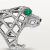 Panthere De Cartier Ring – White Gold, Emeralds, Onyx, Diamonds – Cartier