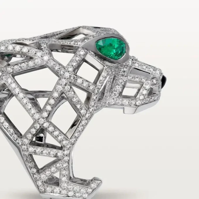 Panthere De Cartier Ring – White Gold, Emeralds, Onyx, Diamonds – Cartier