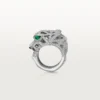 Panthere De Cartier Ring – White Gold, Onyx, Emeralds, Diamonds – Cartier