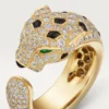 Panthere De Cartier Ring – Yellow Gold, Emeralds, Onyx, Diamonds – Cartier