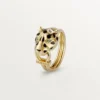 Panthere De Cartier Ring – Yellow Gold, Lacquer, Diamonds, Tsavorite Garnet – Cartier Panthere De Cartier Ring – Yellow Gold, Lacquer, Diamonds, Tsavorite Garnet – Cartier