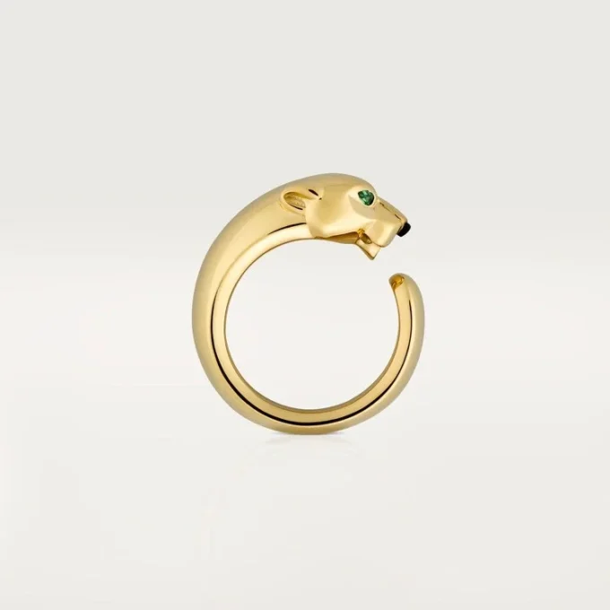 Panthere De Cartier Ring – Yellow Gold, Onyx, Tsavorite Garnet – Cartier