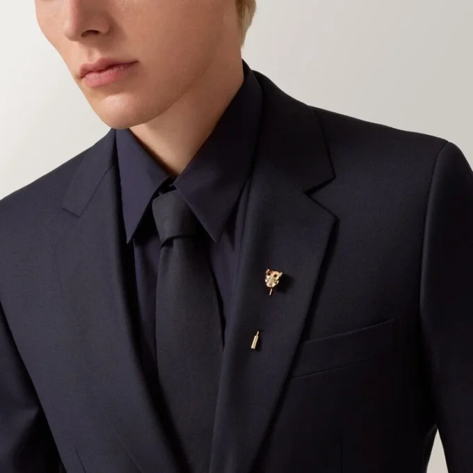 Panthere De Cartier Tie Pin