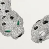 Panthere De Cartier Torque Necklace, Articulated, Paved