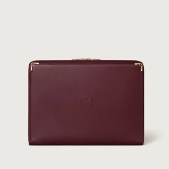 Portfolio, Must De Cartier – Burgundy Calfskin, Golden Finish – Cartier