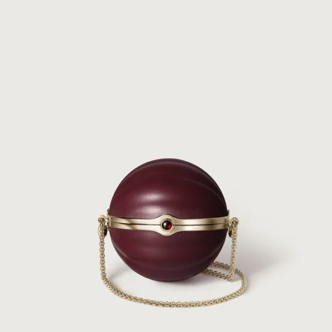 Round Bag with Gadroon Motif, Cartier Soir