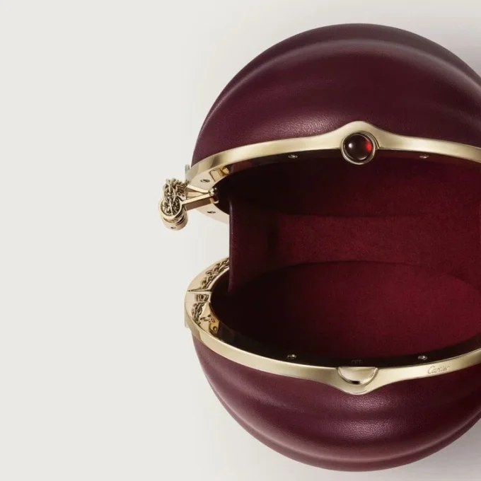 Round Bag with Gadroon Motif, Cartier Soir