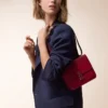 Shoulder Bag, Mini, Double C De Cartier – Cherry Red Calfskin, Gold and Cherry Red Enamel Finish – Cartier